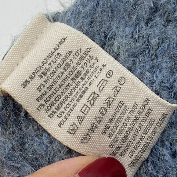 Free People Blue Bell Sleeve Lightweight V-Neck Sweater - Picture 6 of 10